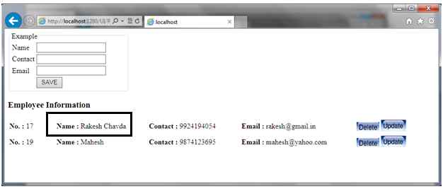 Record Update Successfully 
